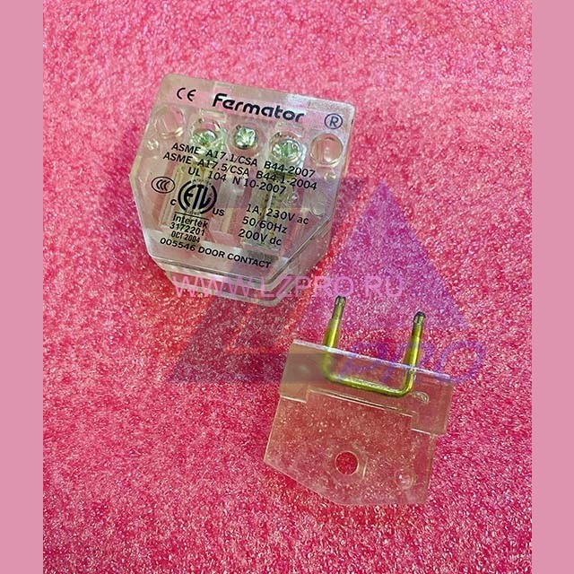 Контакт дверей 40мм в комплекте с шунтом KCE.400000000 Fermator