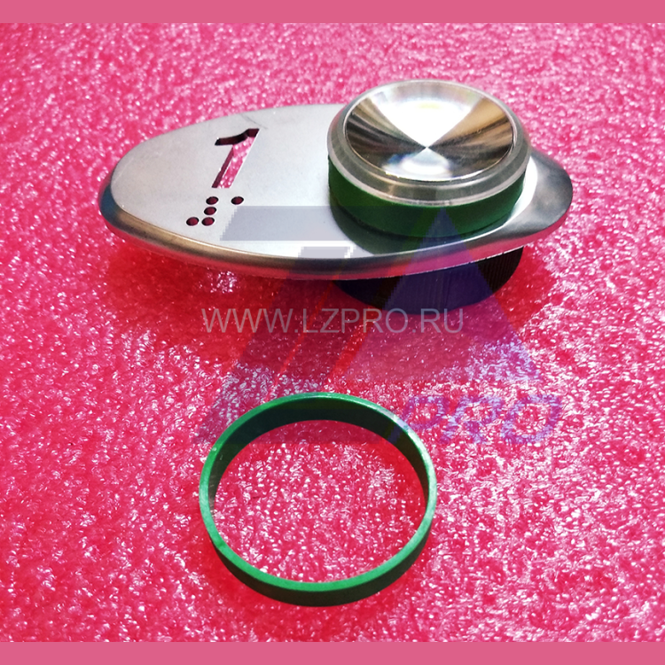 Кольцо кнопки (зеленое) основного посадочного этажа FAA462JJ1 MAA462AL1 Otis